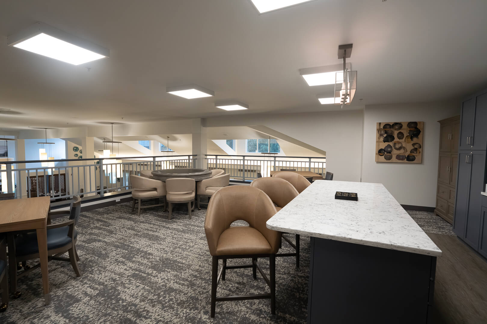 Upper Level Community Lounge for Senior Living Independent