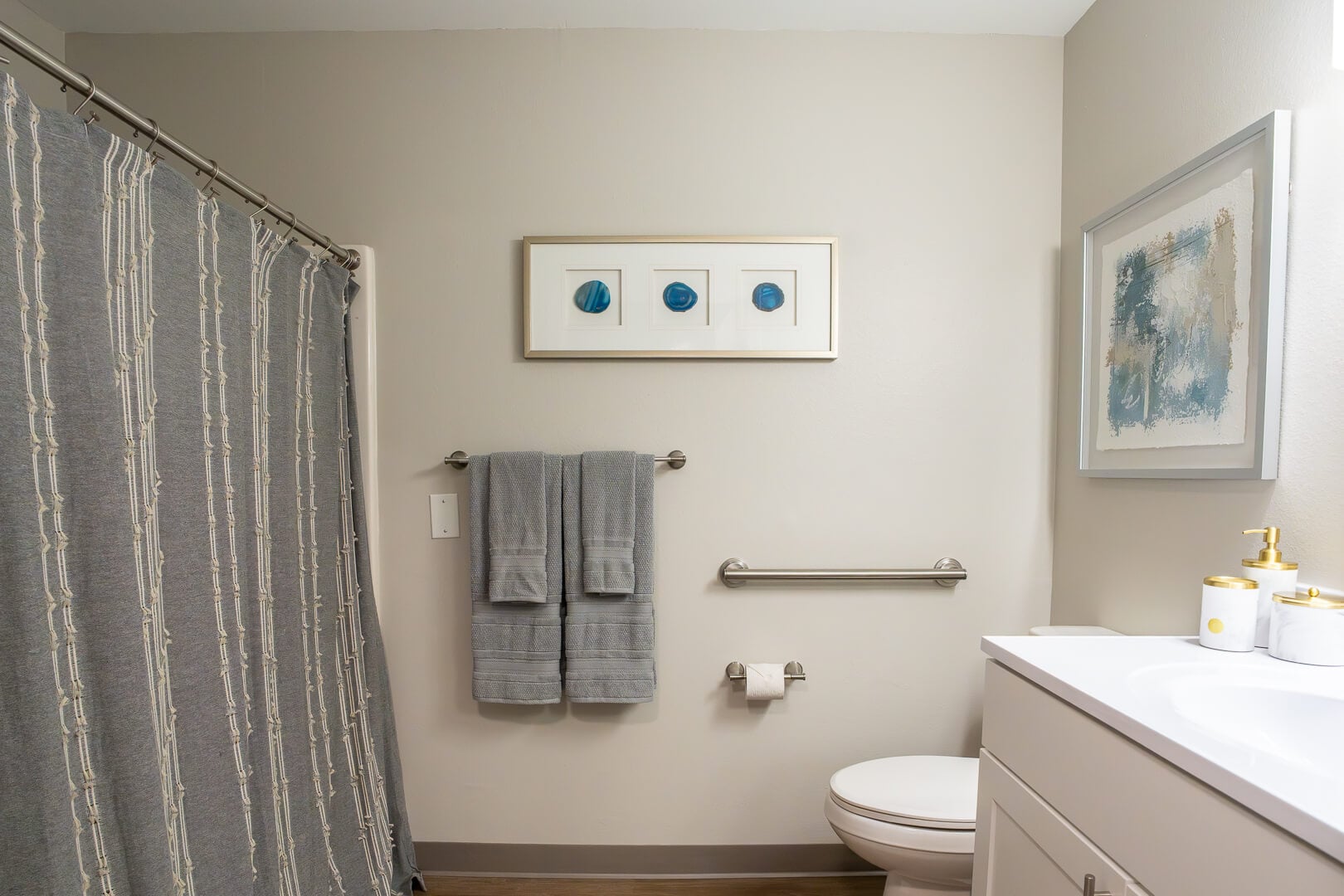 Accessible Bathroom With Safety Features at Senior Living Facilities